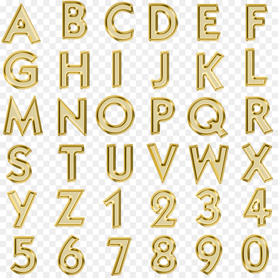 Золотистые буквы алфавит