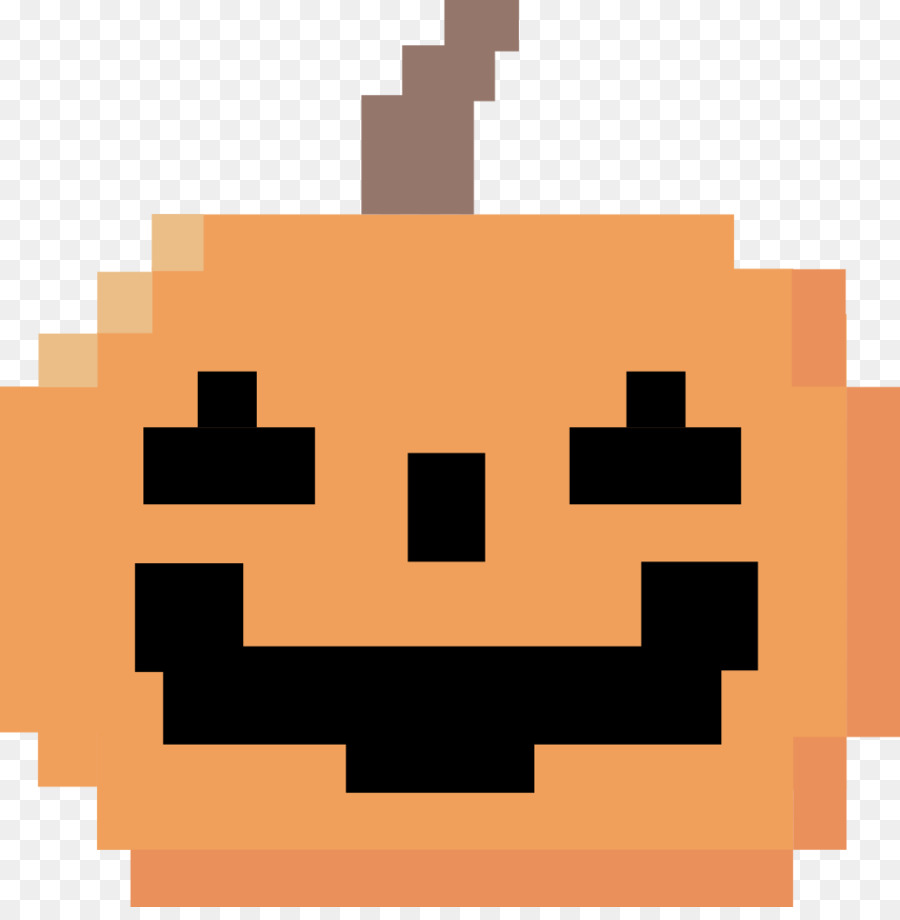 Пиксельная тыква на Хэллоуин