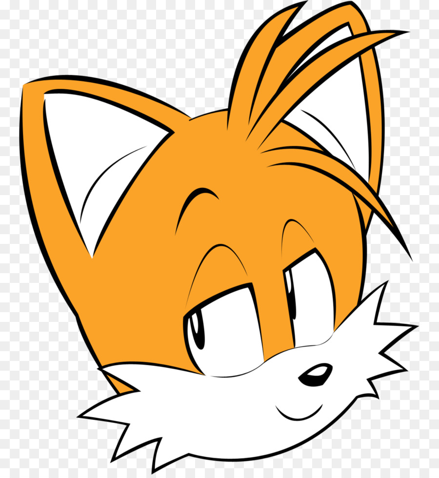 Sonic The Hedgehog Clipart Face Head Line Transparent Clip Art