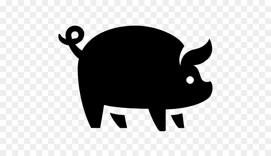 Download Pig Cartoon Clipart Pig Black Silhouette Transparent Clip Art