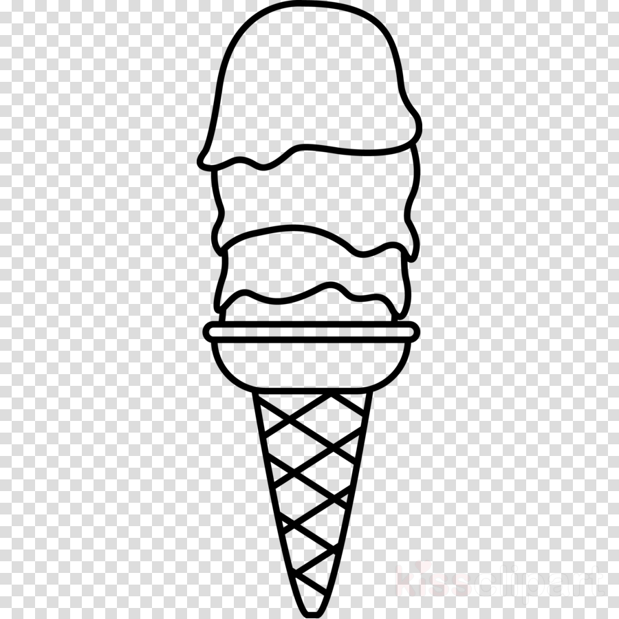 Ice Cream Cone Background Clipart Illustration Drawing Cartoon Transparent Clip Art