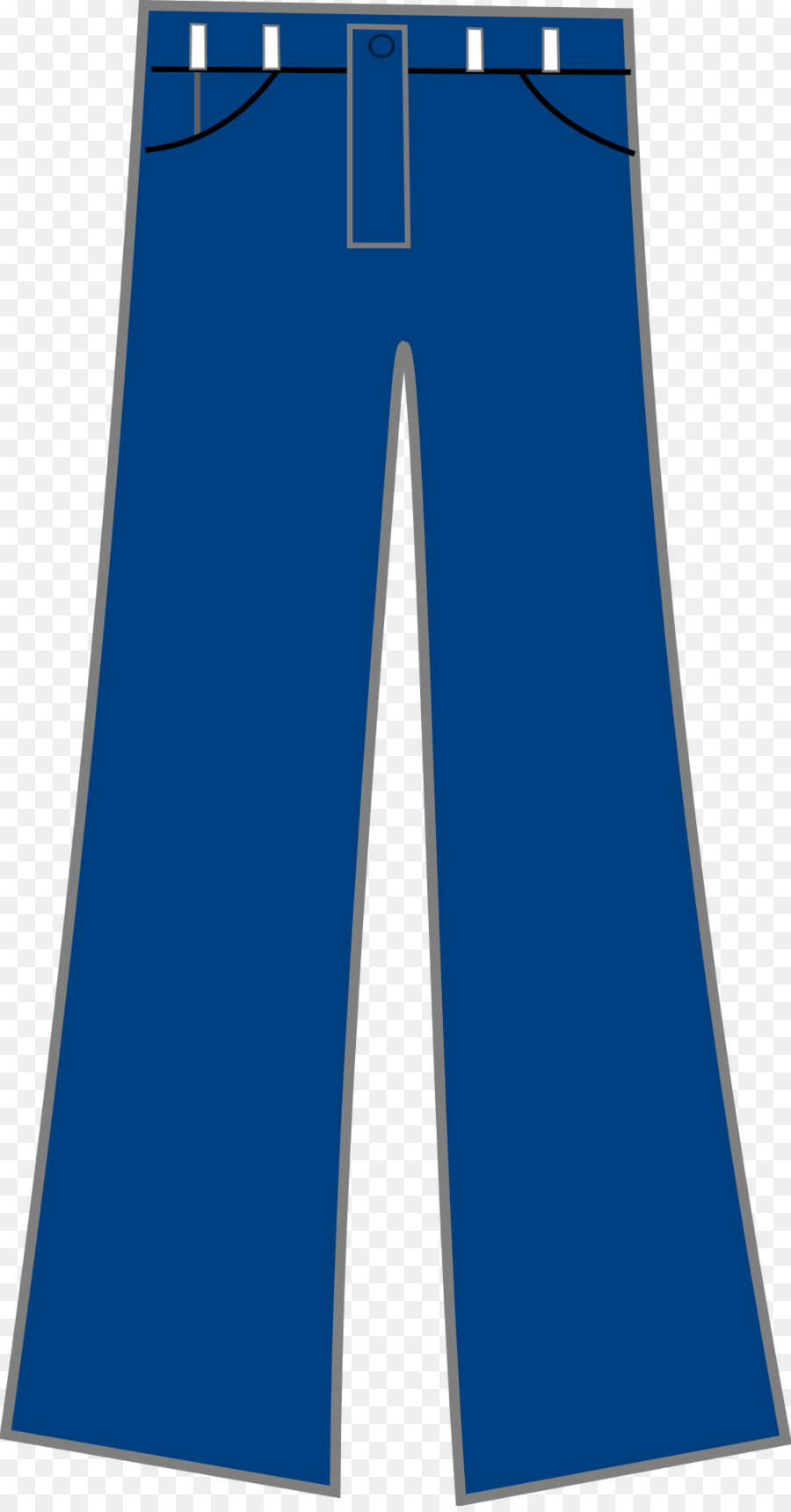 Jeans Cartoon Clipart Pants Clothing Blue Transparent Clip Art