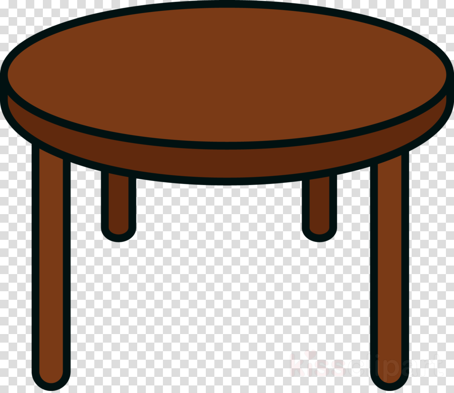 Table Cartoon Clipart Illustration Furniture Table Transparent Clip Art