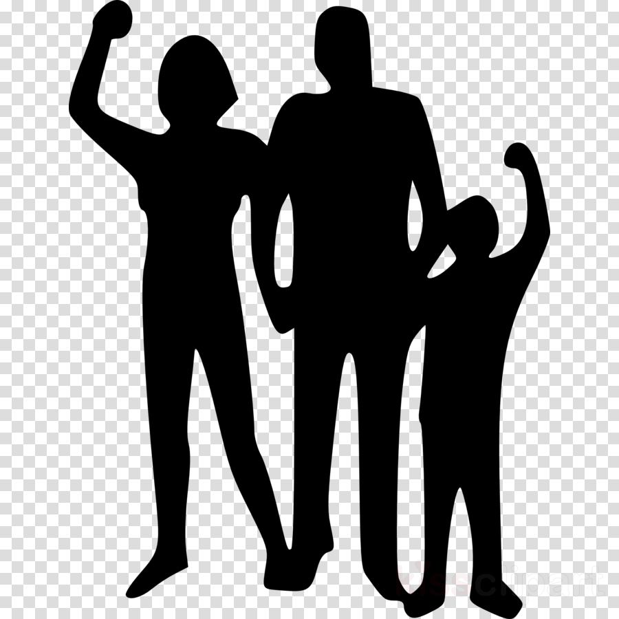 Family Silhouette Clipart Family Child Shirt Transparent Clip Art