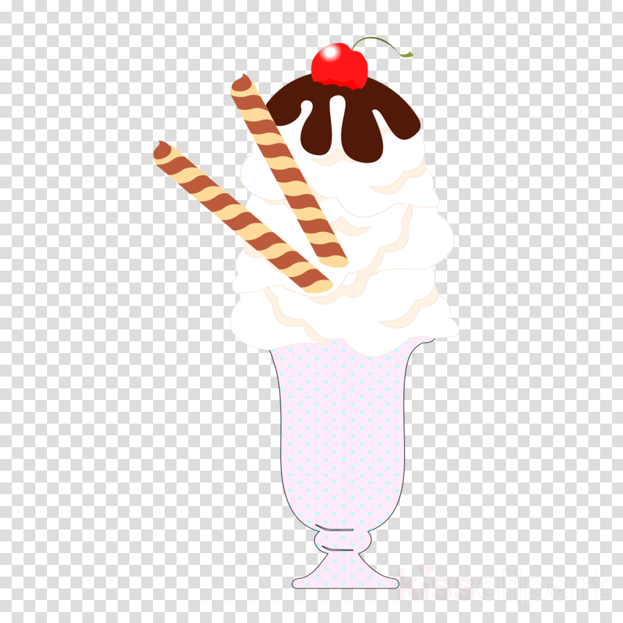 Ice Cream Cone Background Clipart Illustration Food Line