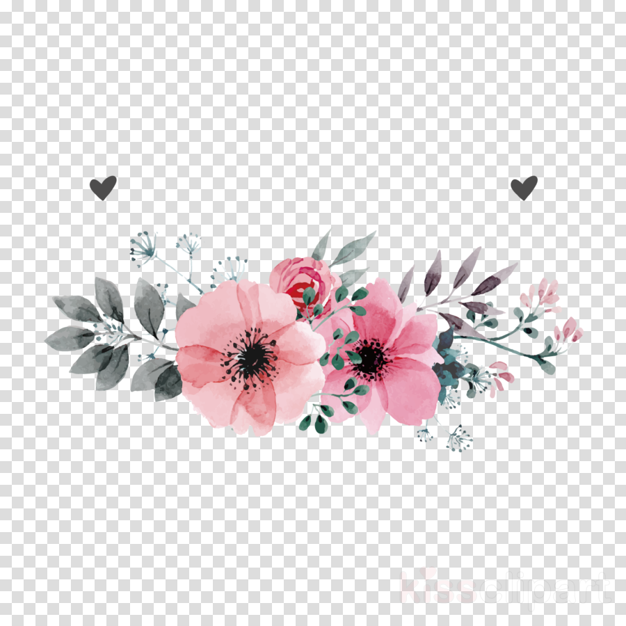 Floral Pattern Background Clipart Flower Pink Design Transparent Clip Art