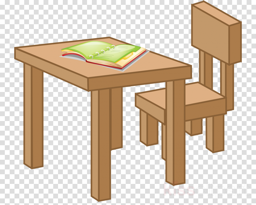 table and chair cartoon