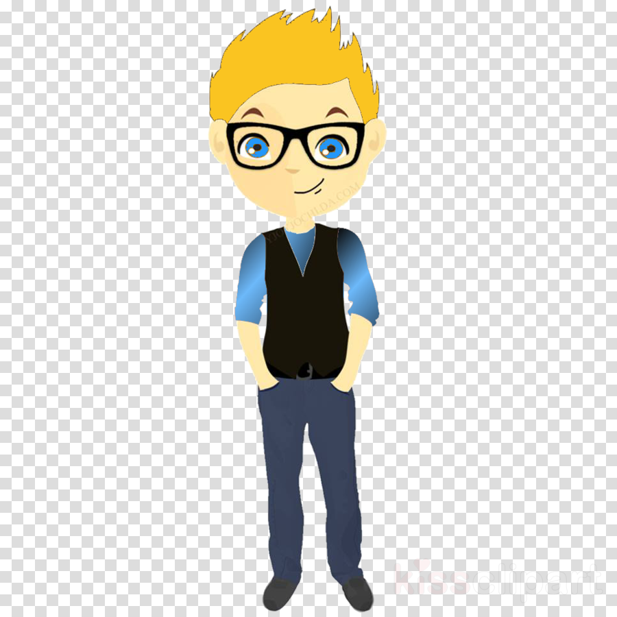 Cartoon Boy With Glasses Drawing Drawing Wallpaper