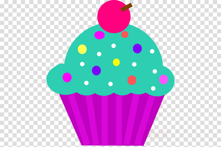 Cupcake Cartoon Clipart Cupcake Pink Purple Transparent Clip Art