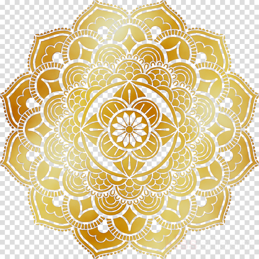 Floral Pattern Background Clipart Pattern Gold Ornament Transparent Clip Art