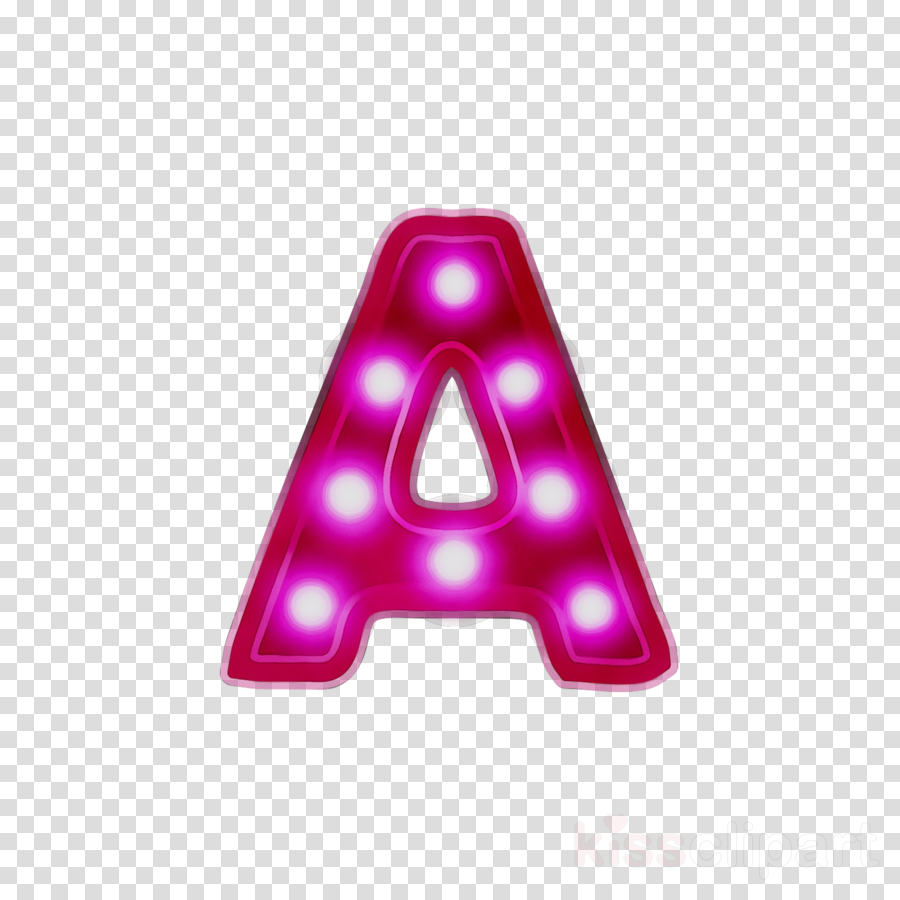 Neon Triangle Clipart Font Neon Letter Transparent Clip Art