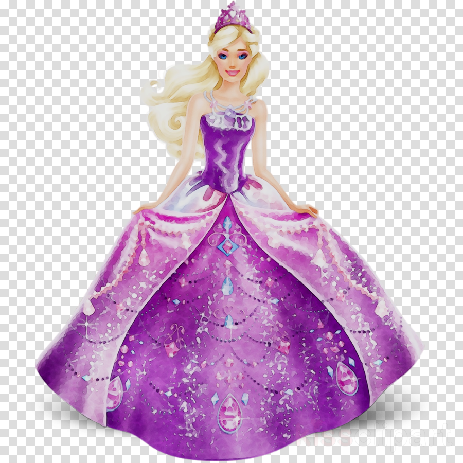 Barbie Cartoon clipart - Barbie, Doll, Purple, transparent clip art