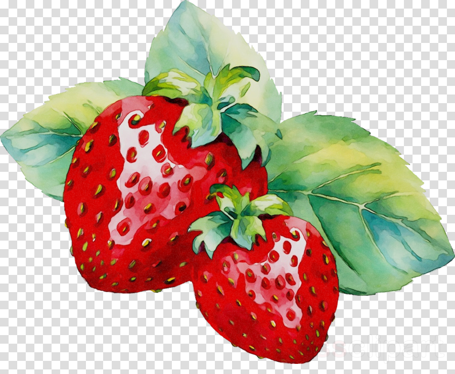 Watercolor Flower Background Clipart - Illustration, Strawberry, Art, Transparent Clip Art