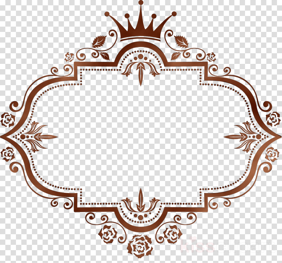 Wedding Background Frame Clipart Illustration Crown Ornament Transparent Clip Art