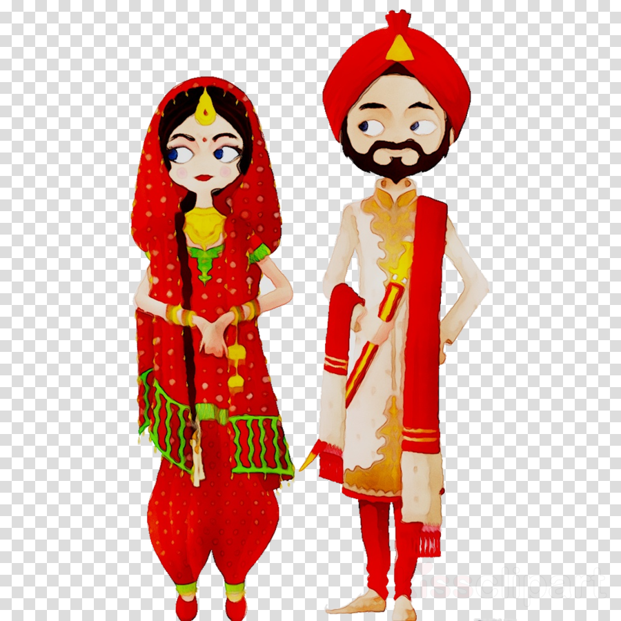 Bride And Groom Cartoon Clipart India Bride Wedding