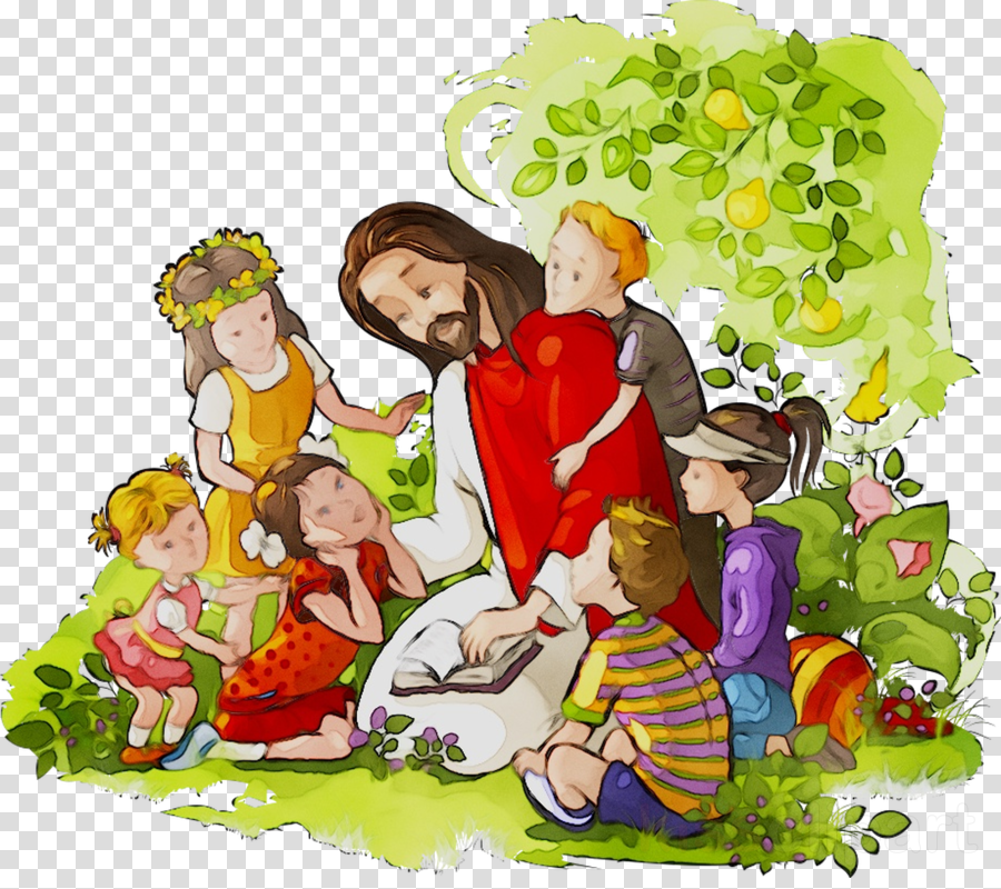 Jesus With Children Animated