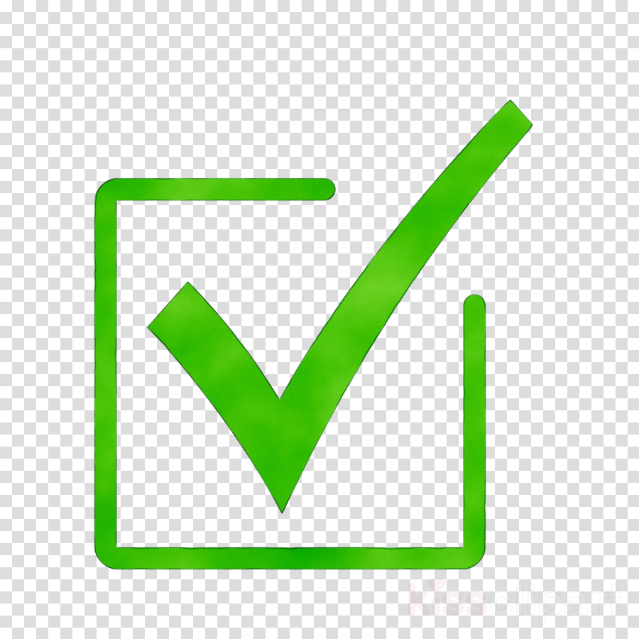 Green Check Mark Icon Clipart Green Line Font Transparent