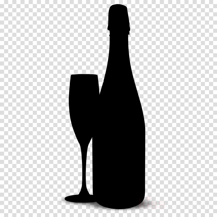 Champagne Bottle Clipart Bottle Silhouette Alcohol Transparent Clip Art