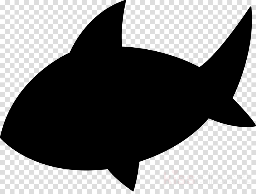 Shark Fin Background Clipart Fish Silhouette Graphics