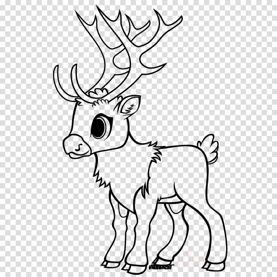 Book Black And White Clipart Reindeer Drawing Art Transparent Clip Art...