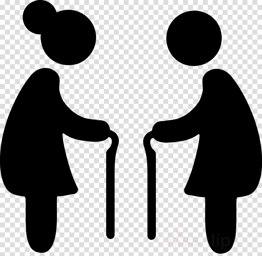 Old Age People Clipart Illustration People Silhouette
