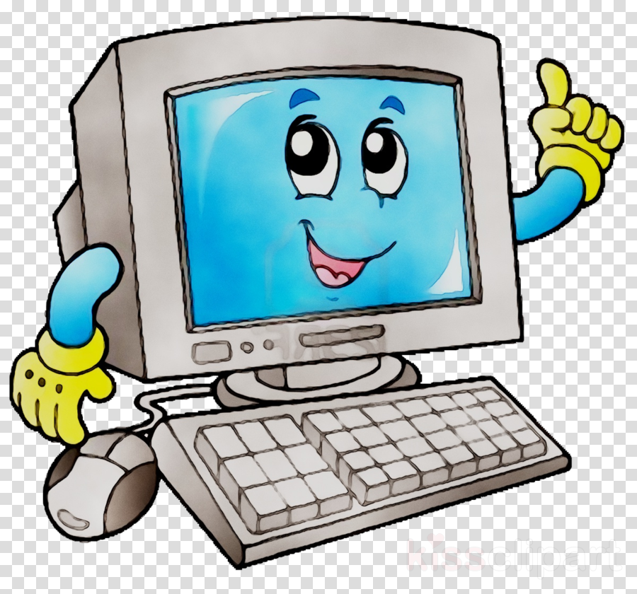 Cartoon Computer Clipart Cartoon Technology Computer Transparent