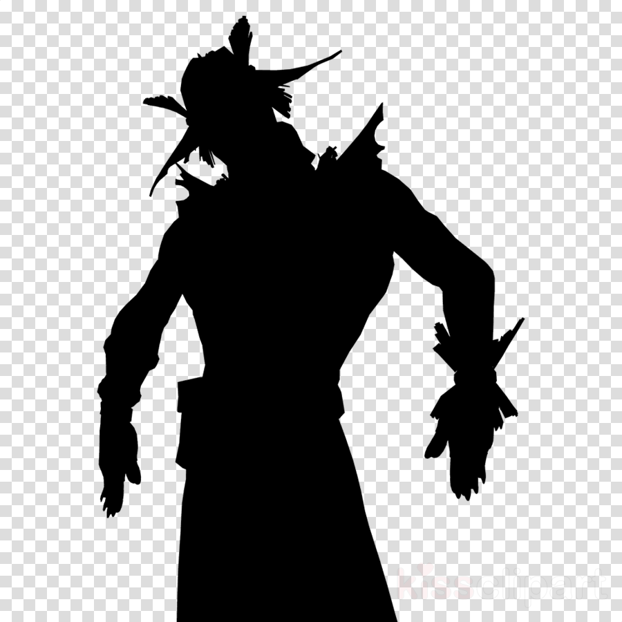 fortnite silhouette illustration transparent png image clipart - fortnite black and white characters