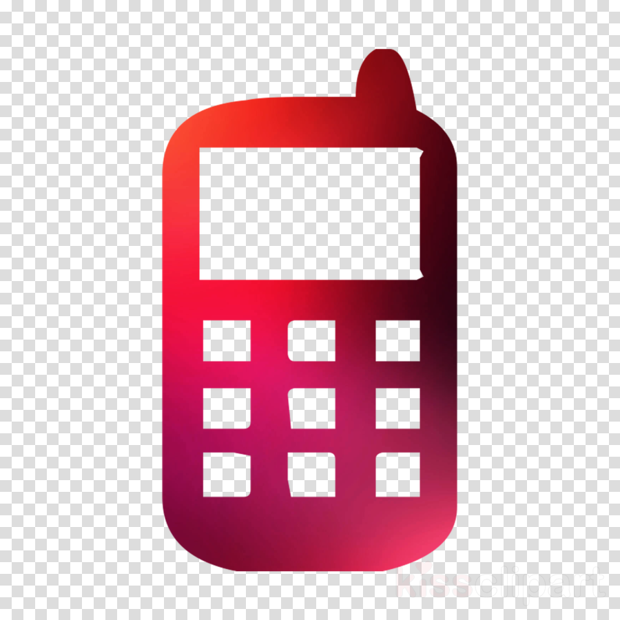 Call Icon Clipart Telephone Smartphone Red Transparent Clip Art