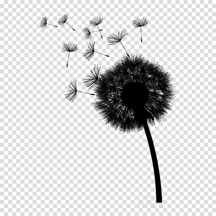 Family Silhouette Clipart Dandelion Silhouette Flower Transparent Clip Art