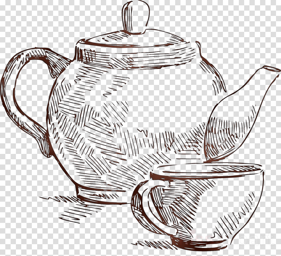 Teapot Clipart Kettle Drawing Tennessee Clipart Drawing Sketch Illustration Transparent Clip Art