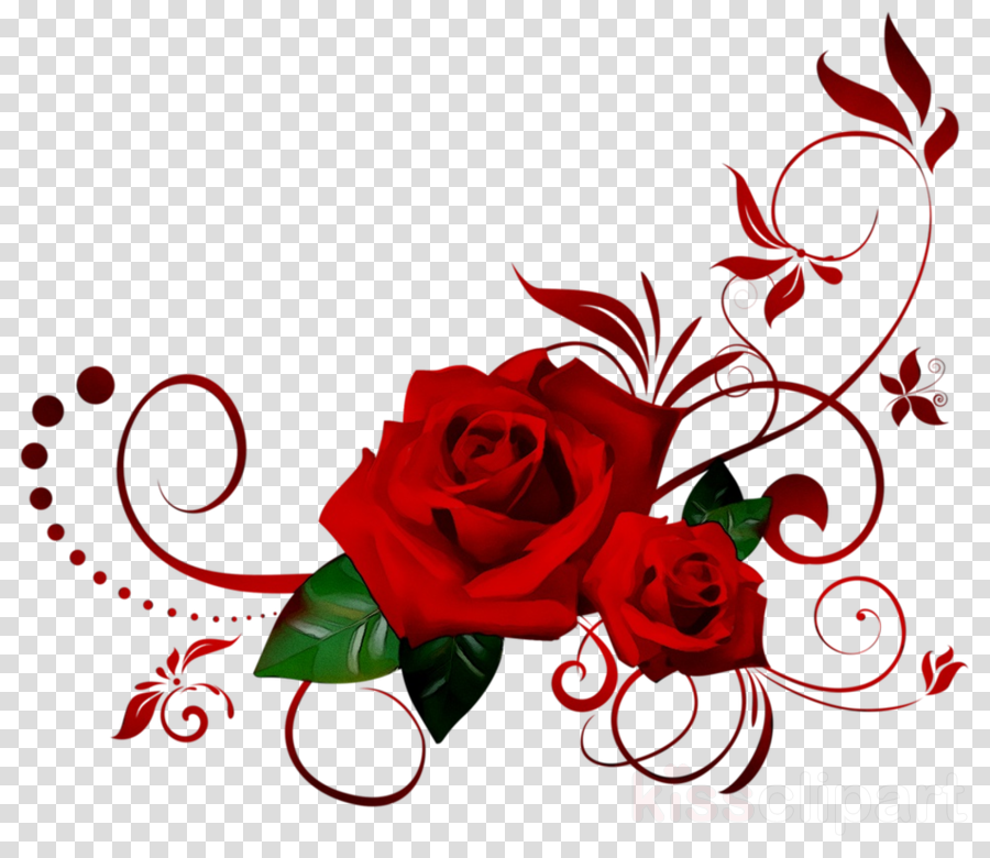 Love Background Heart Clipart Rose Design Flower Transparent