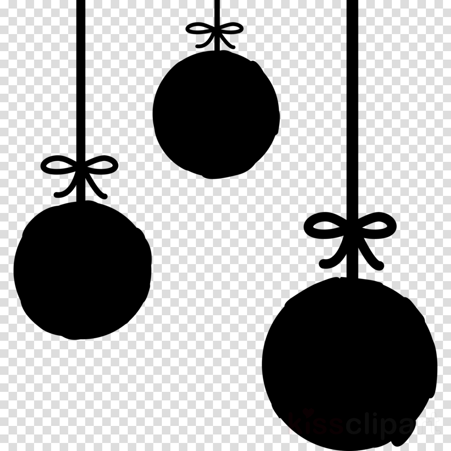 Christmas Ornament Silhouette Clipart Love Drawing Black Transparent Clip Art