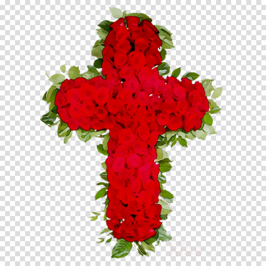 Red Cross Background Clipart Flower Cross Red Transparent Clip Art