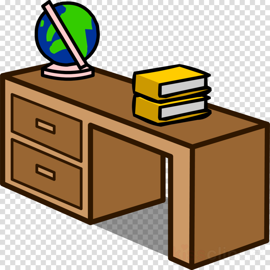 Classroom Cartoon Clipart Furniture Transparent Clip Art