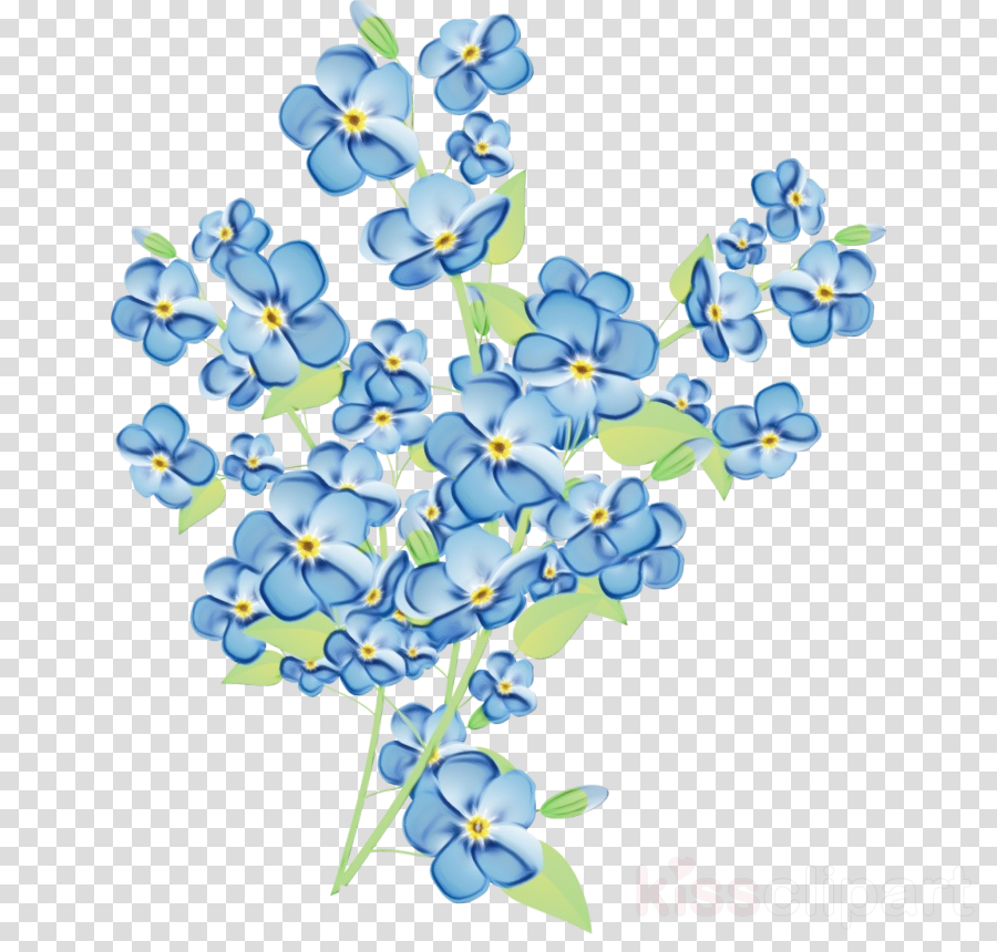 Forget Me Not Flower Clipart Digital Flower Clip Art Light Blue Dark Blue Deep Purple Flower Clip Art Blue Flower Images Digital Graphics Craft Supplies Tools Materials Lifepharmafze Com