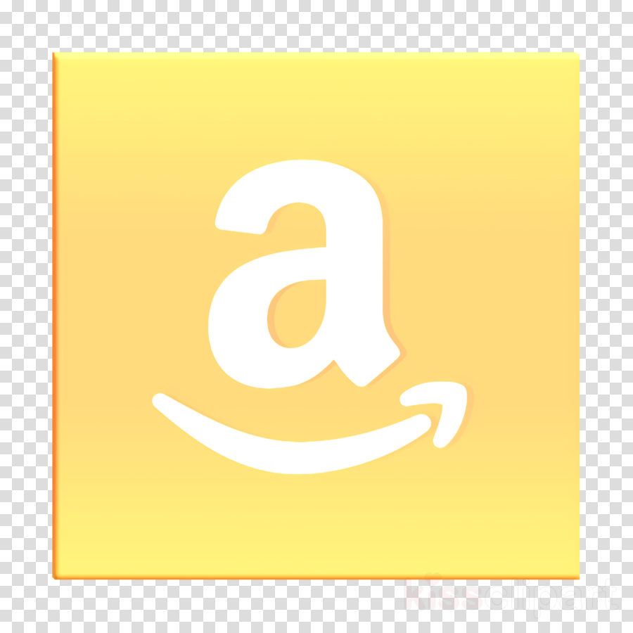 Amazon Icon Logo Icon Logotype Icon Clipart Yellow Text Logo Transparent Clip Art