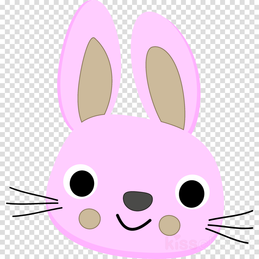 Download Easter bunny clipart - Pink, Cartoon, Head, transparent ...