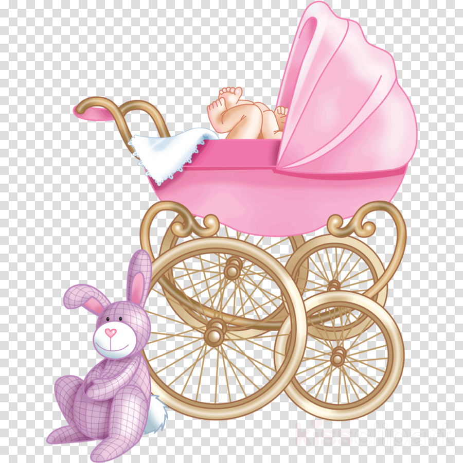 Download Pink Baby Carriage Clipart - frugalinfairfield