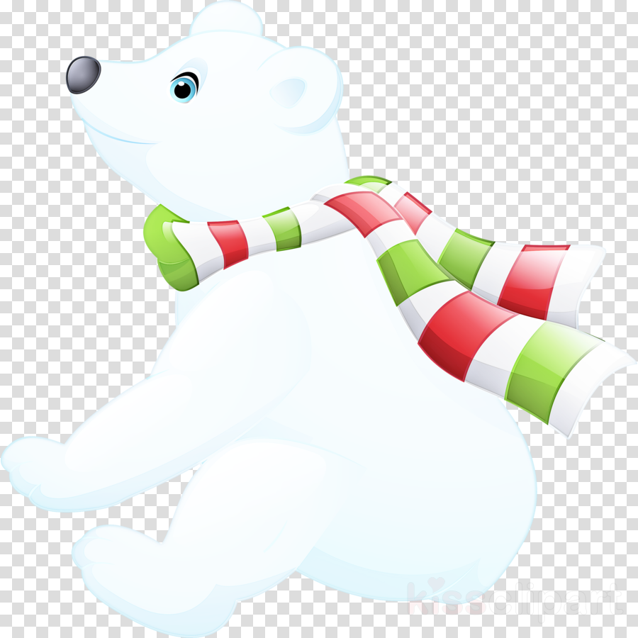 Images Of Cartoon Christmas Polar Bear Clipart