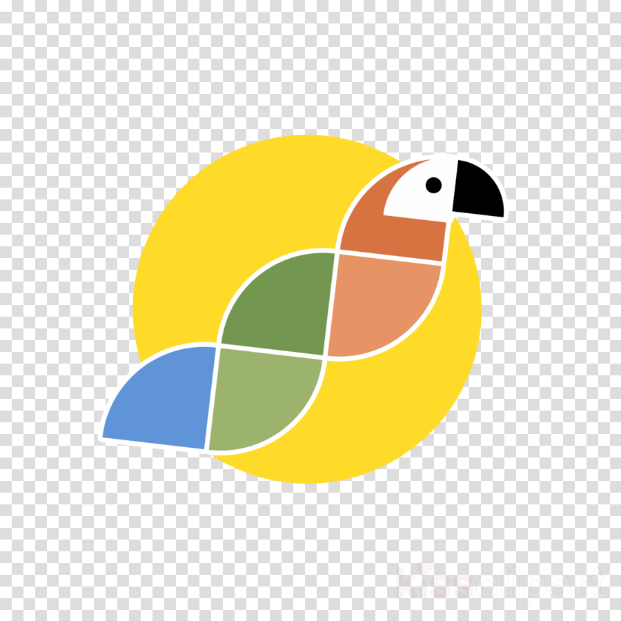 bird logo yellow parrot clip art