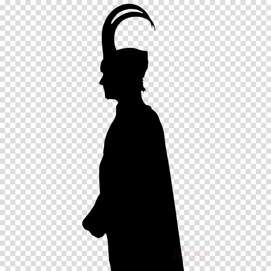 silhouette headgear black-and-white clip art neck clipart - 