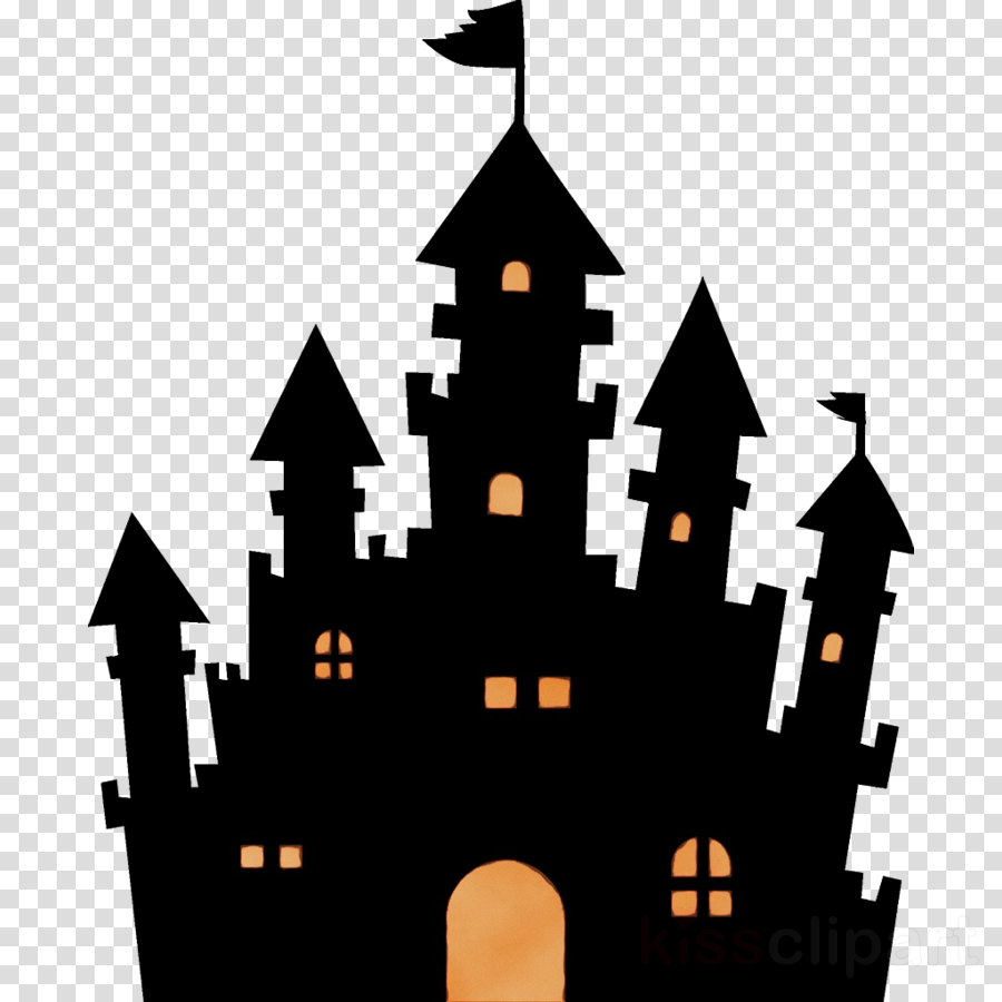 castle silhouette city