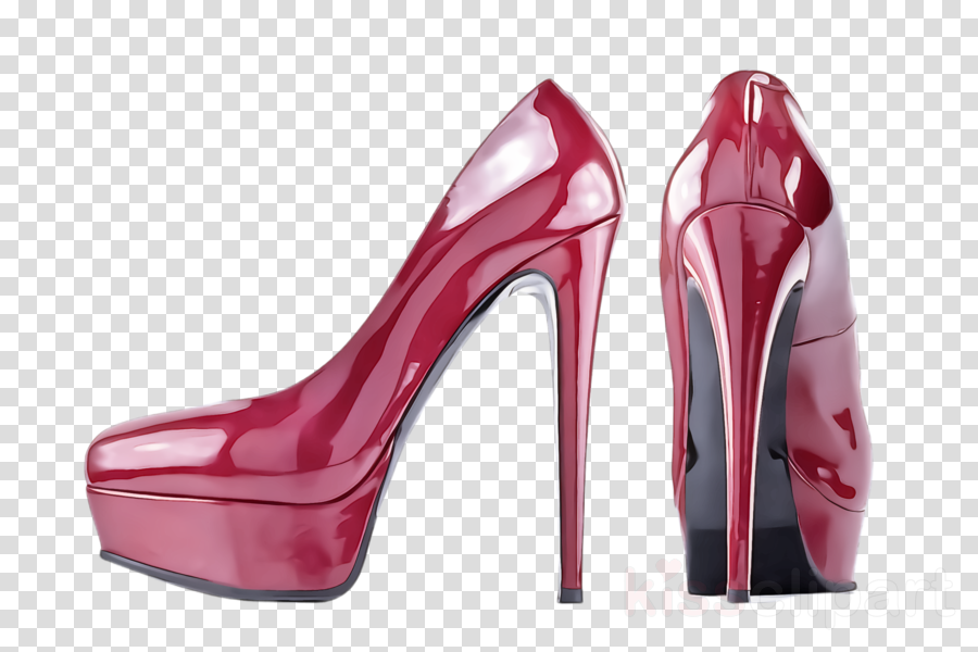 high heels footwear basic pump pink red