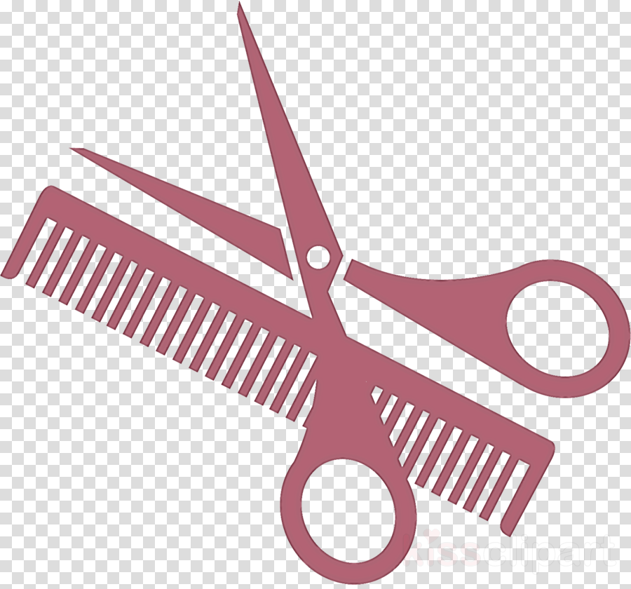 scissors and comb clip art