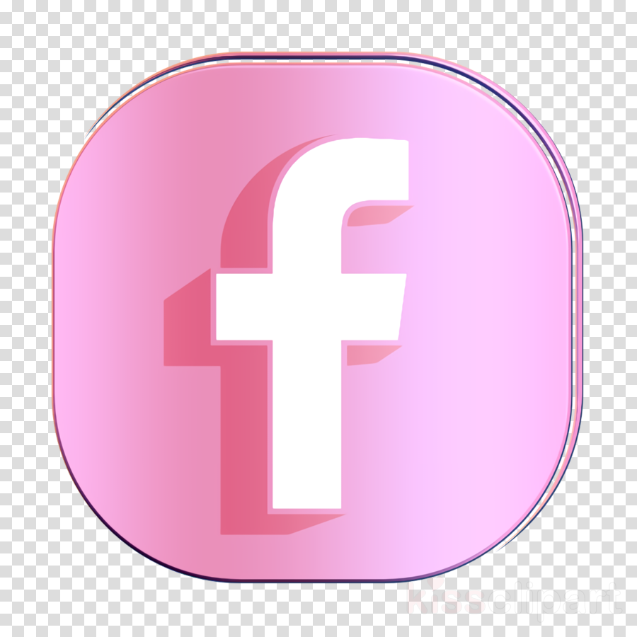 Facebook Icon Media Icon Network Icon Clipart Pink Cross Symbol Transparent Clip Art