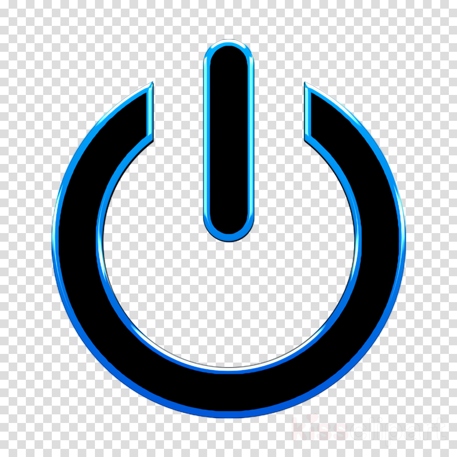 power icon - Line, Symbol, Electric Blue, transparent clip