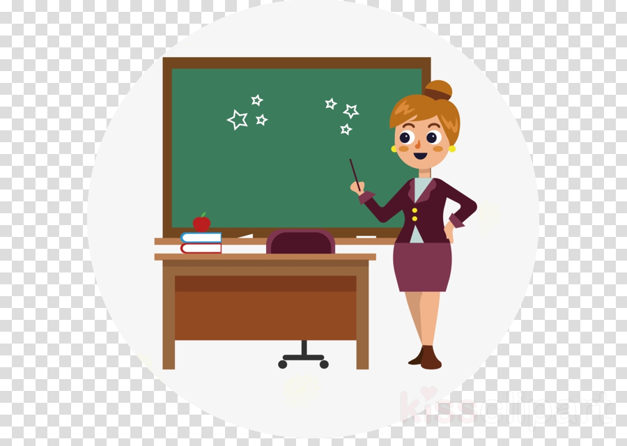 Cartoon Teacher Blackboard Room Table Clipart Cartoon Teacher