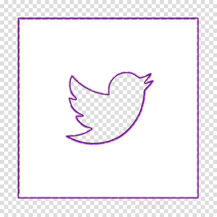 Blue Icon Square Icon Twitter Icon Clipart Purple Violet Wing Transparent Clip Art