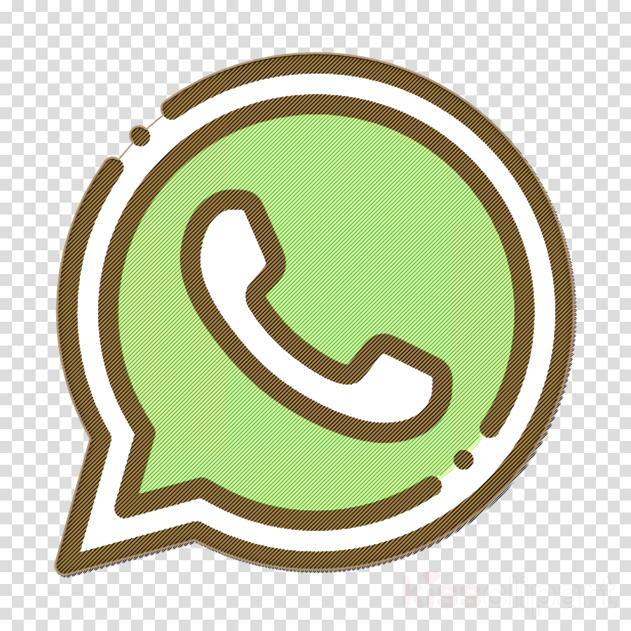 Social Media Icon Whatsapp Icon Clipart Green Line Symbol