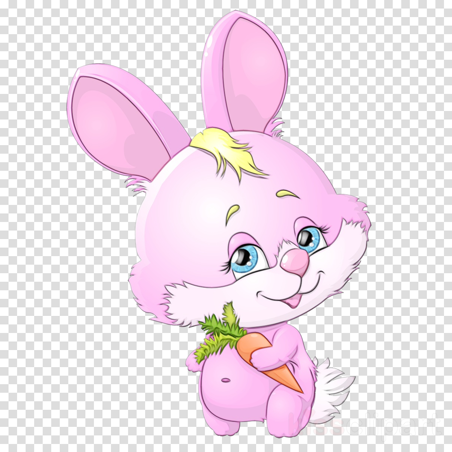 Download Easter bunny clipart - Cartoon, Pink, Rabbit, transparent ...